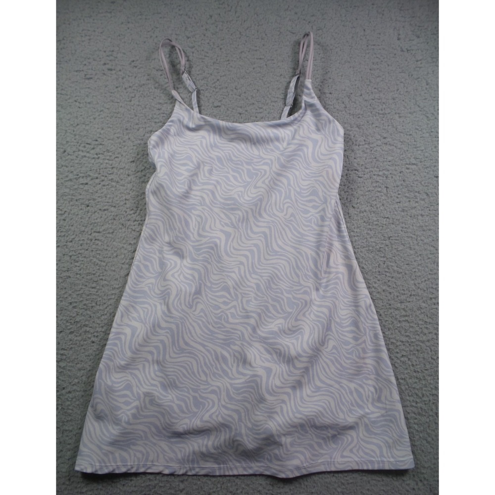 Abercrombie Fitch Dress Womens Size XXSP Blue Geometric Sleeveless Lined